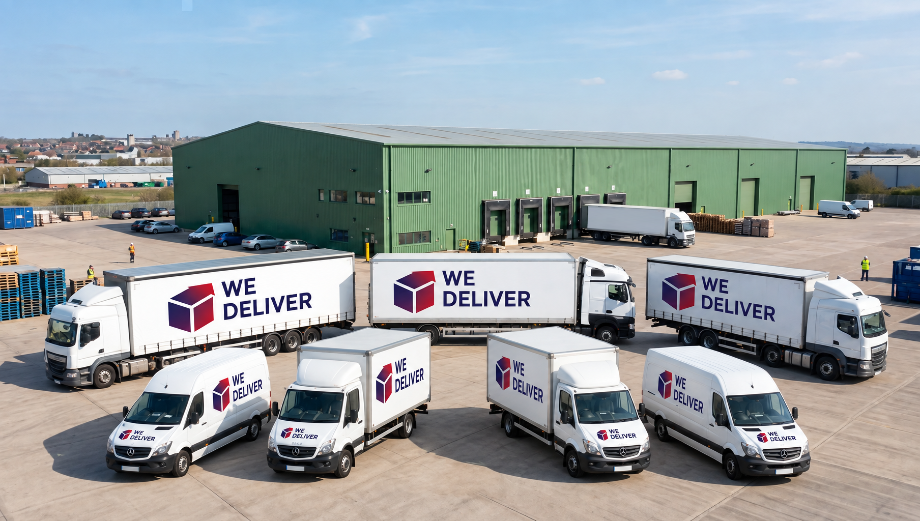 We Deliver vehicles at the depot