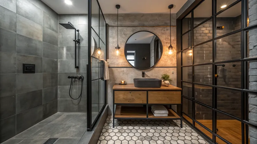 Example industrial bathroom