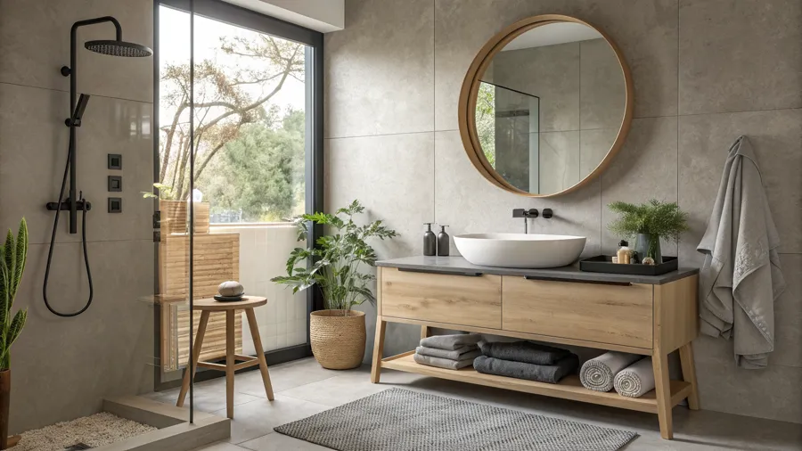 Example japandi bathroom