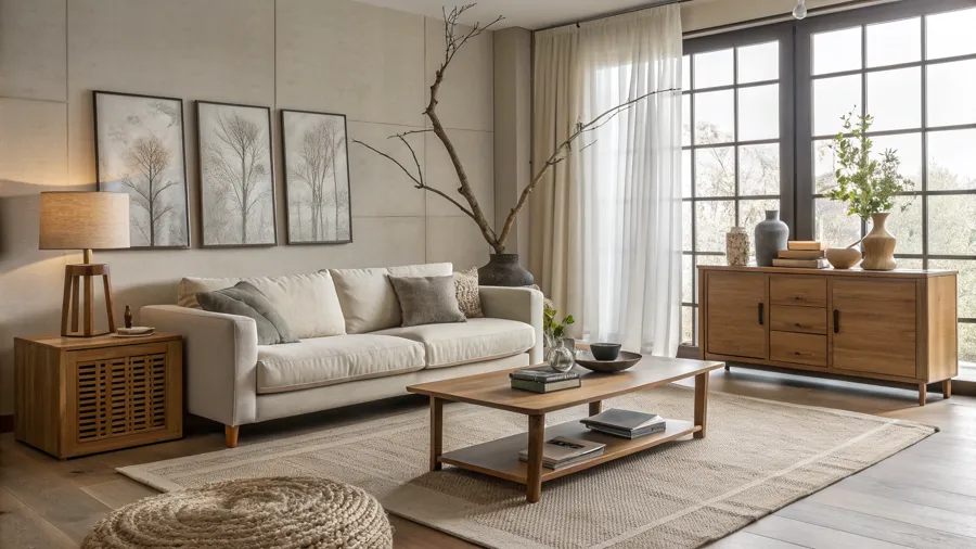 Example japandi living room