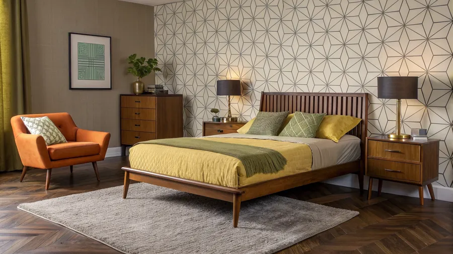 Example mid-century bedroom