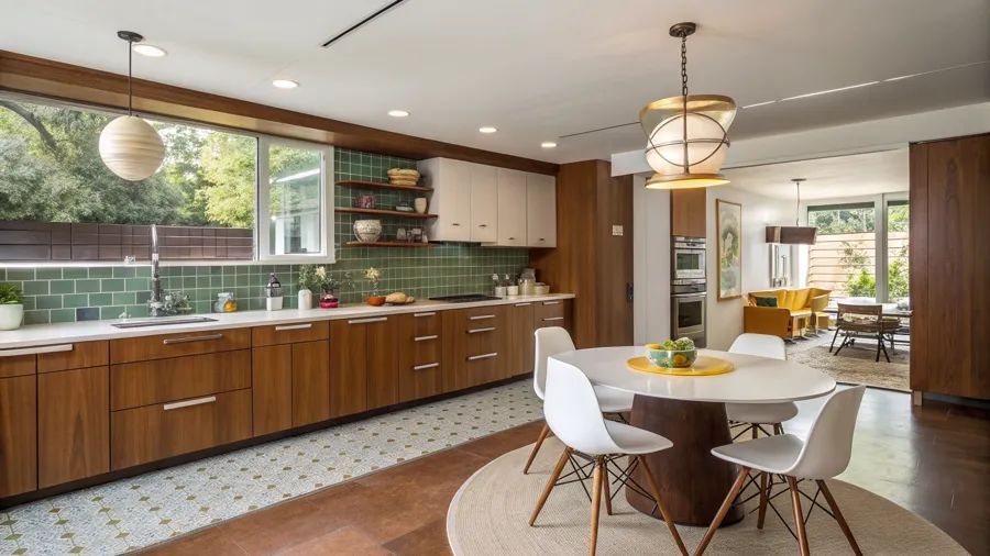 Example mid-century kitchen