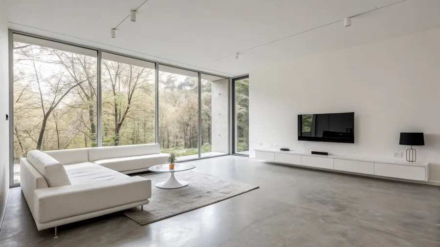 Example minimalist living room