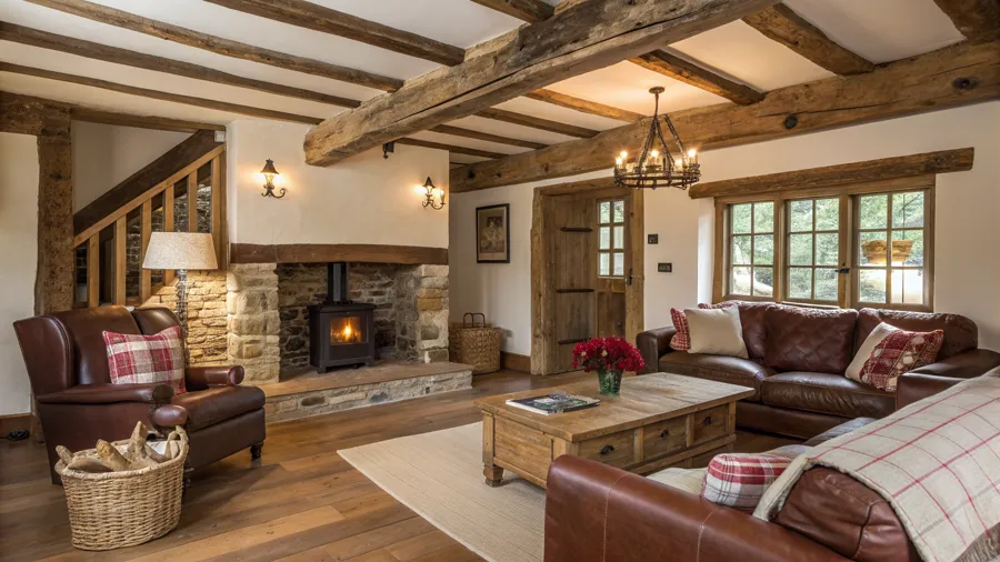 Example rustic living room