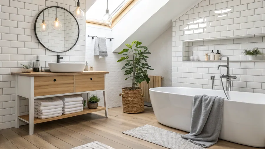 Example scandinavian bathroom