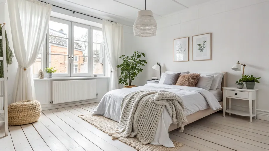 Example scandinavian bedroom