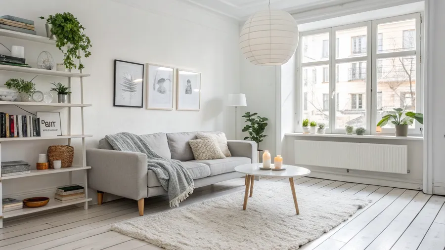 Example scandinavian living room